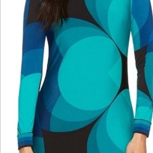 Trina Turk Camellia print jersey knit dress